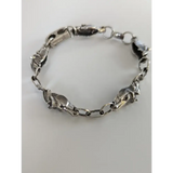 Silver Steed 3D Horse Head Bracelet Bangle