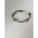 Silver steed 3d horse head bracelet featuring silver-toned horse head links for stylish equestrian jewelry look