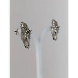 Silver Steed 3D Horse Head Studs 2 Earrings