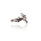 Silver Steed 3D Horse Head Studs 2 Earrings