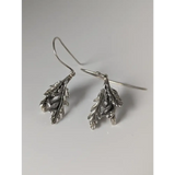 Silver Steed Acorn, Oak Leave Dropped Earrings Earrings