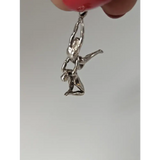 Silver Steed Acrobats Silver Pendant Charms