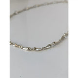Silver steed snaffle necklace silver-toned chain with sleek elongated links and polished metallic finish perfect for equestrian fans