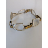 Silver Steed All About Stirrups Bracelet Silver and Brass Bracelets