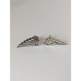Silver Steed Angel Wings Stud Earrings Earrings