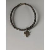 Silver Steed Assorted Charms on Leather Cord Bracelet Fox Grey Bracelets