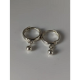 Silver Steed Ball Hoop Earrings Earrings