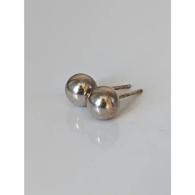 Silver Steed Balls Stud Earrings Earrings