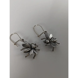 Silver Steed Bee Dropped Earrings Earrings