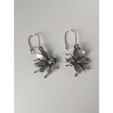 Silver Steed Bee Dropped Earrings Earrings