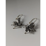 Silver Steed Bee Dropped Earrings Earrings