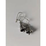 Silver steed bells handmade silver earrings with polished bell shapes and delicate wire hooks for stylish wear
