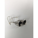 Silver steed bells dropped earrings are handmade silver earrings with a matte finish and small spherical accents