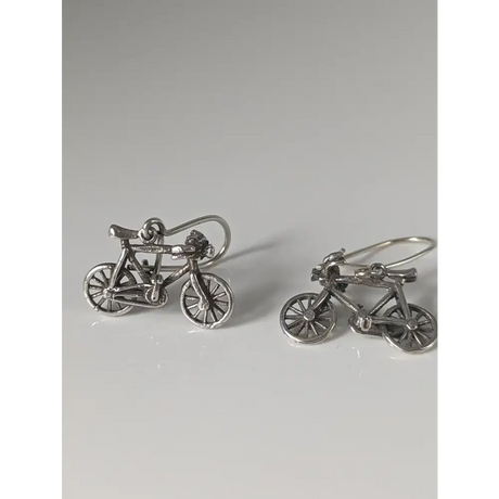 Silver Steed Bicycles Dropped Earrings Earrings