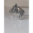 Silver Steed Big Horse Head Brooch / Stock Tie Pin Brooches