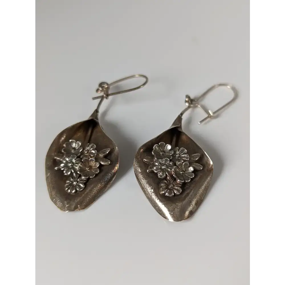 Silver Steed Bouquet Dropped Earrings Earrings