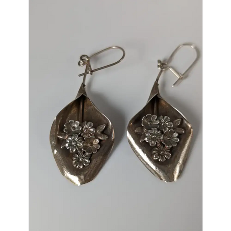 Silver Steed Bouquet Dropped Earrings Earrings