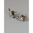 Silver Steed Broken Boot Stud Earrings Earrings