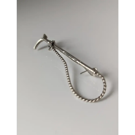 Silver Steed Cane Brooch / Stock Tie Pin Brooches