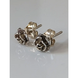 Silver Steed Carnation Stud Earrings Earrings