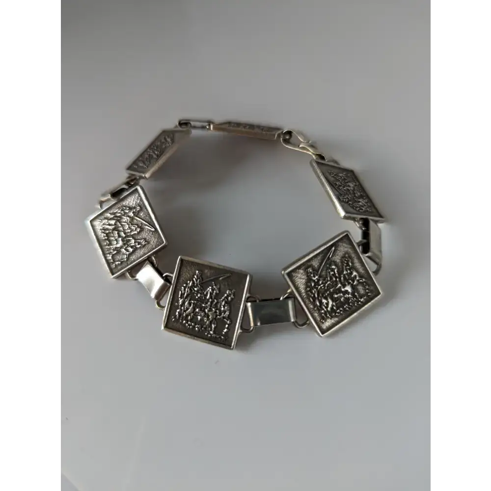Silver Steed Carriage Driving Silver Bracelet Bracelets