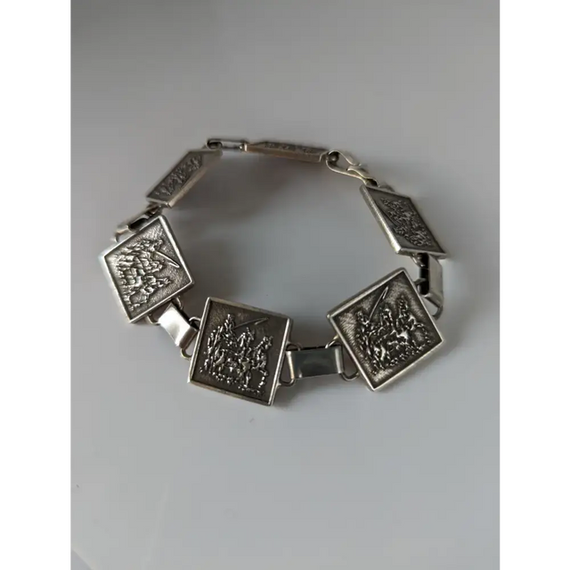 Silver Steed Carriage Driving Silver Bracelet Bracelets