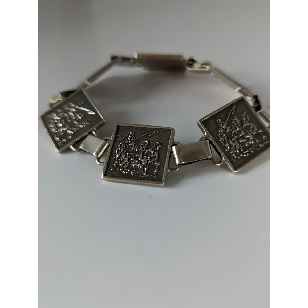 Silver Steed Carriage Driving Silver Bracelet Bracelets