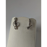 Silver Steed Celf & Note Stud Earrings Earrings