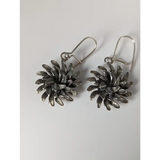 Silver Steed Chrysanthemum Dropped Earrings Earrings