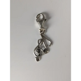 Silver Steed Clef & Note Silver Charm Charms