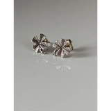 Silver Steed Clover Stud Earrings Earrings