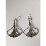 Silver Steed Crest Dropped Earrings Earrings