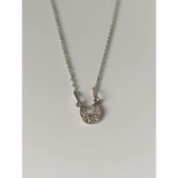 Silver Steed Crystal Horseshoe Necklace Necklaces