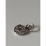 Silver Steed Crystal Horseshoe zirconnia Silver Pendant Pendant