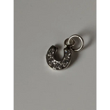 Silver Steed Crystal Horseshoe zirconnia Silver Pendant Pendant