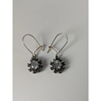 Silver Steed Crystal Sunflower Dropped Earrings Earrings