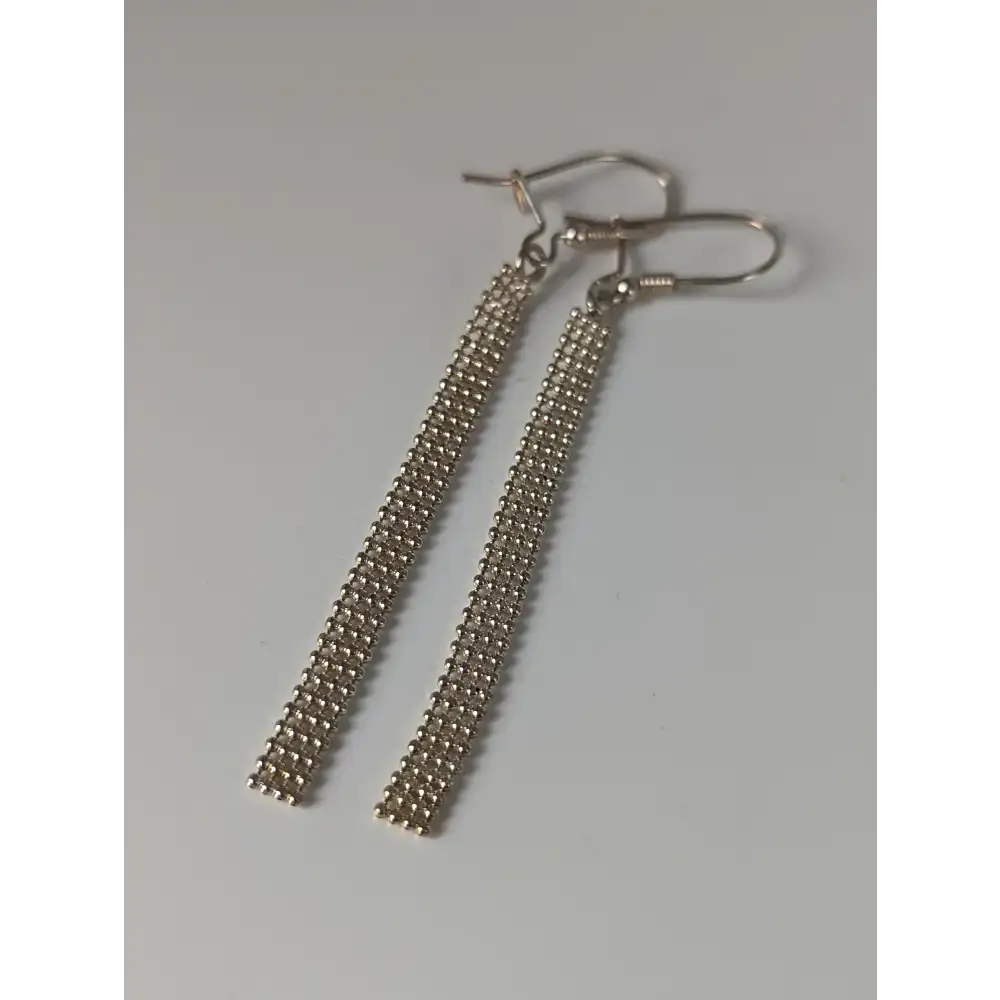 Silver Steed Curtain Dropped Earrings Earrings