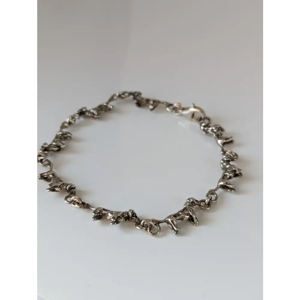 Silver Steed Dachshund Silver Bracelet Bracelets