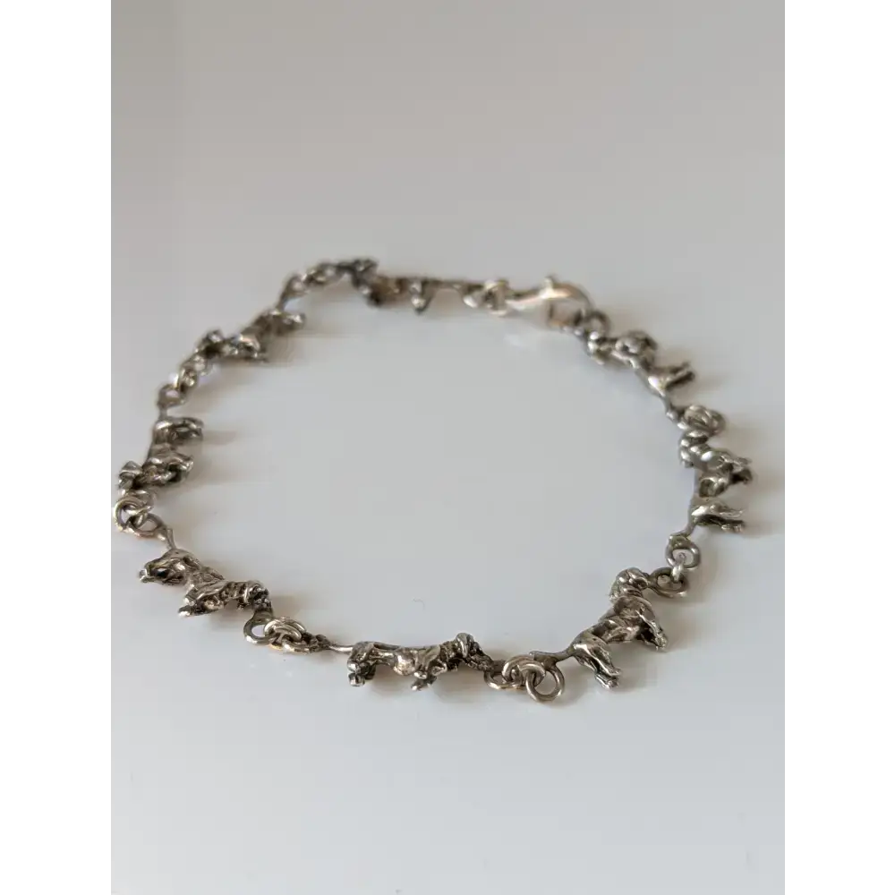 Silver Steed Dachshund Silver Bracelet Bracelets
