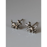 Silver Steed Dalmation Silver Stud Earrings Earrings