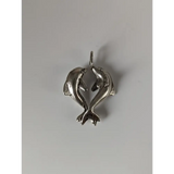 Silver Steed Dancing Dolphins Silver Pendant Pendant
