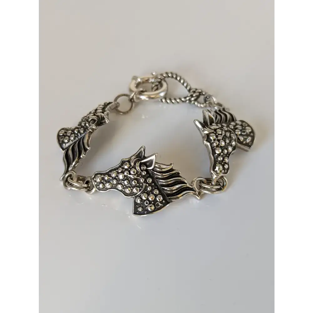 Silver Steed Dappled Silver Horse Bracelet Bracelets