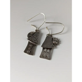 Silver Steed Day & Night House Dropped Earrings Earrings