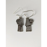Silver Steed Day & Night House Dropped Earrings Earrings