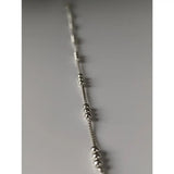 Silver steed delicate silver bracelet featuring a delicate ball silver design with a silver beaded anklet chain