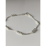 Silver Steed Delicate Ball Silver Bracelet 17.5CM Bracelets