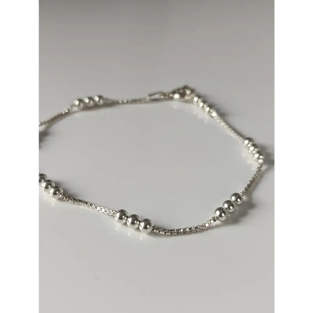 Silver Steed Delicate Ball Silver Bracelet 17.5CM Bracelets