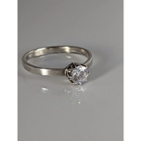 Silver Steed Delicate , unique silver zirconia ring G Rings