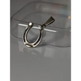 Silver Steed Detailed Horseshoe Pendant Pendant