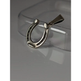 Silver Steed Detailed Horseshoe Pendant Pendant